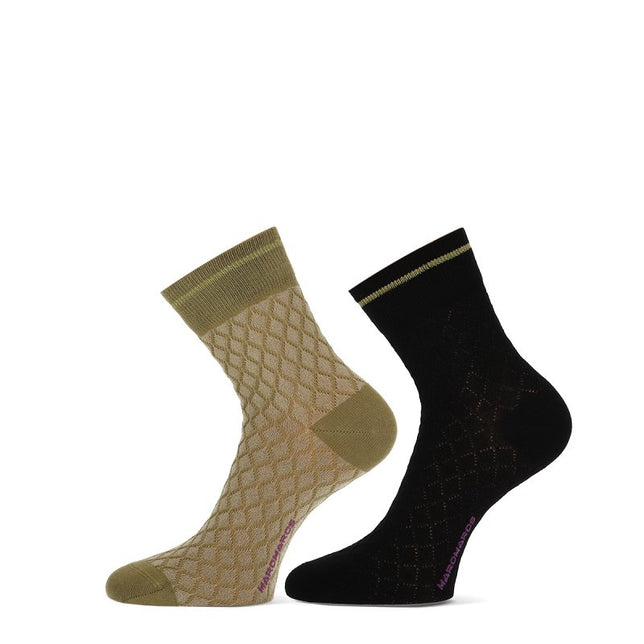 DamesShortsockAlix2P82167_OliveBlack_1