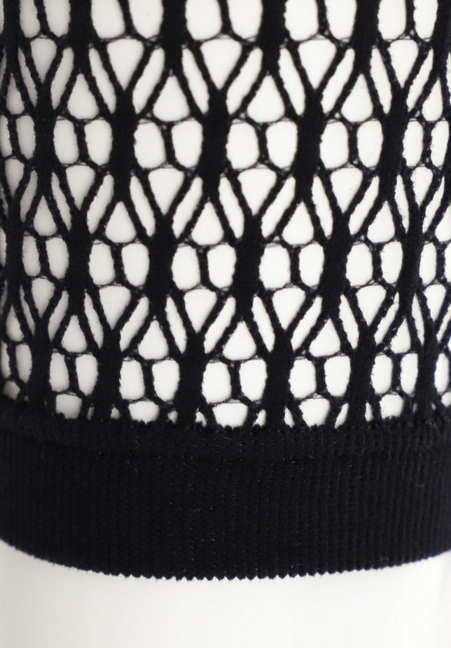 DoubleMeshT-Shirt3_4SleeveVOBS68147_9999BlackBlack_2