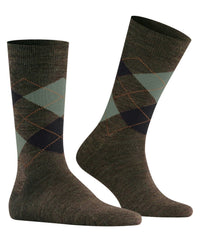 Burlington Heren Sokken Mel. Edinburgh 21183 - Jambelles