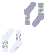 Burlington Dames Sokken Everyday Argyle Sock 2-Pack 22012 - Jambelles