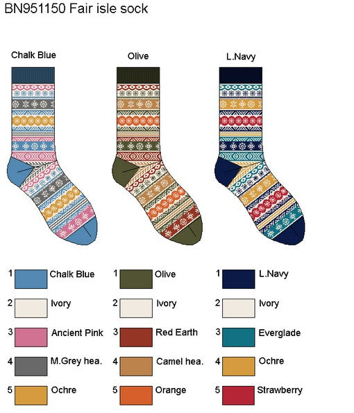 Fair Isle Sock BN951150