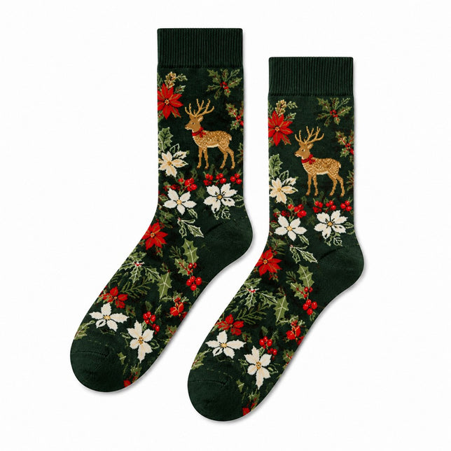 Fairisle Reideer Sock P006146