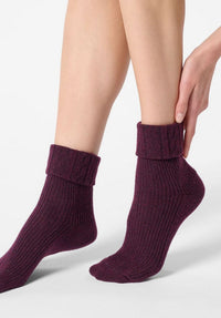 Oroblu Dames Sokken Fine Cashmere Blend Hilda sock rib VOBFCB31S - Jambelles