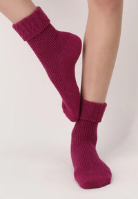 Oroblu Dames Sokken Fine Cashmere Blend Hilda sock rib VOBFCB31S - Jambelles