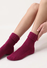 Oroblu Dames Sokken Fine Cashmere Blend Hilda sock rib VOBFCB31S - Jambelles