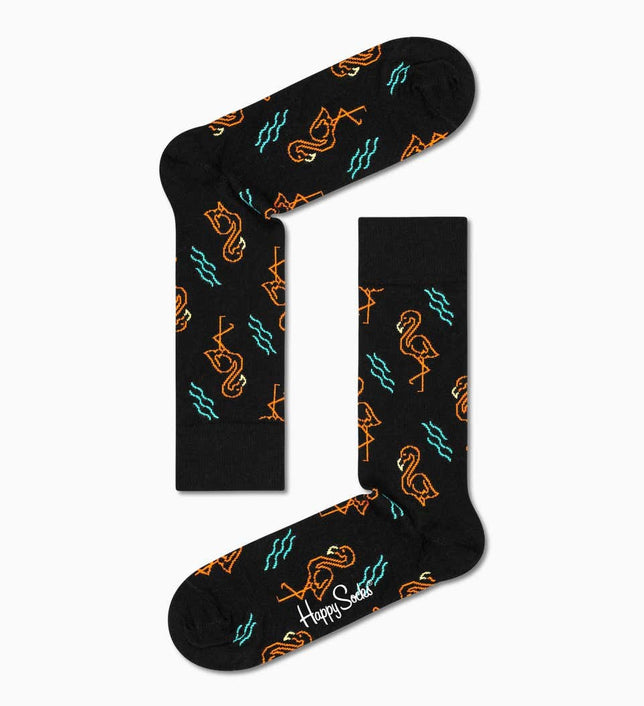 FlamingoSocksFAM01_Black_1