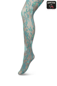 Bonnie Doon Dames Panty Floral Ornaments Tights BP221905 - Jambelles