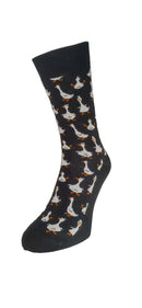 FunnyGooseSockBT992140_LWGreenLaurelWreathGreen_1