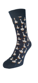 FunnyGooseSockBT992140_LWGreenLaurelWreathGreen_1