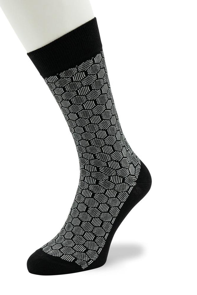 FunnyHerringboneSockBP232104_BlackBlack_1