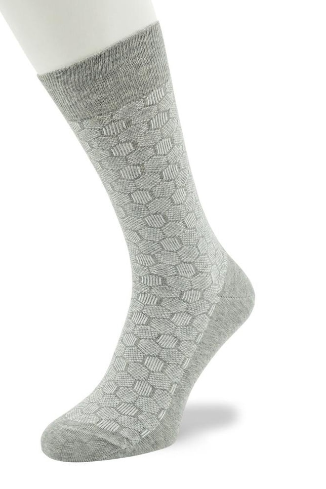 FunnyHerringboneSockBP232104_LGreyHeathLightGreyHeather_1