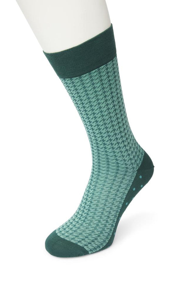 HoundstoothSockBP212101_Malachitegreen_1