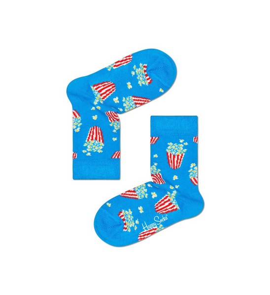 KidsPopcornSockKPOP01_Blauw_1