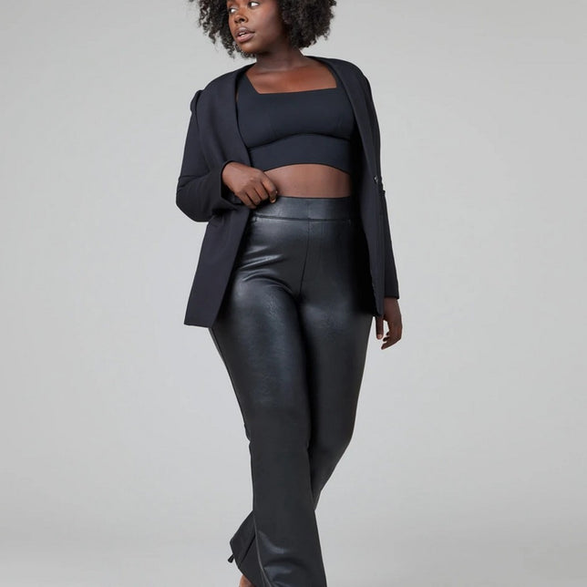 Leather-Like - Flare Pants 20457R