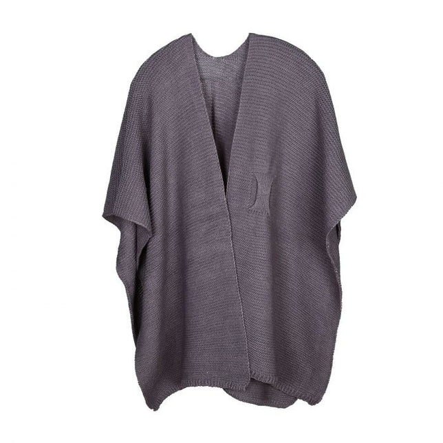 LuxeGebreidePonchoSH69339_DarkGrey_1