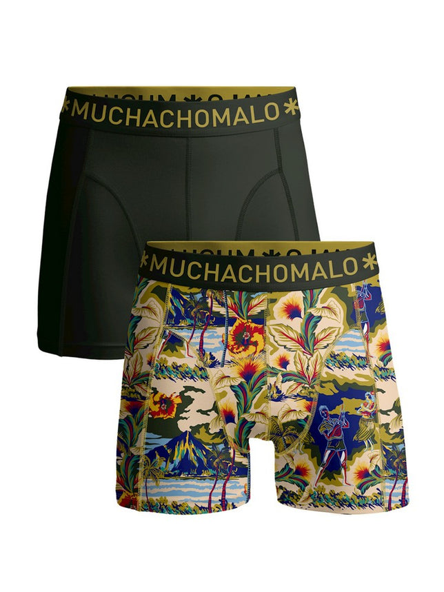 Men2-PackShortsBarettaHawai2PBARETTA1010_Print_Green_1
