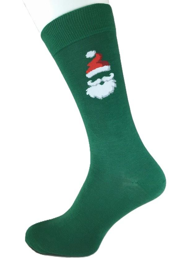 MrClausChristmasSockBP252104_BttleGreenBottleGreen_1