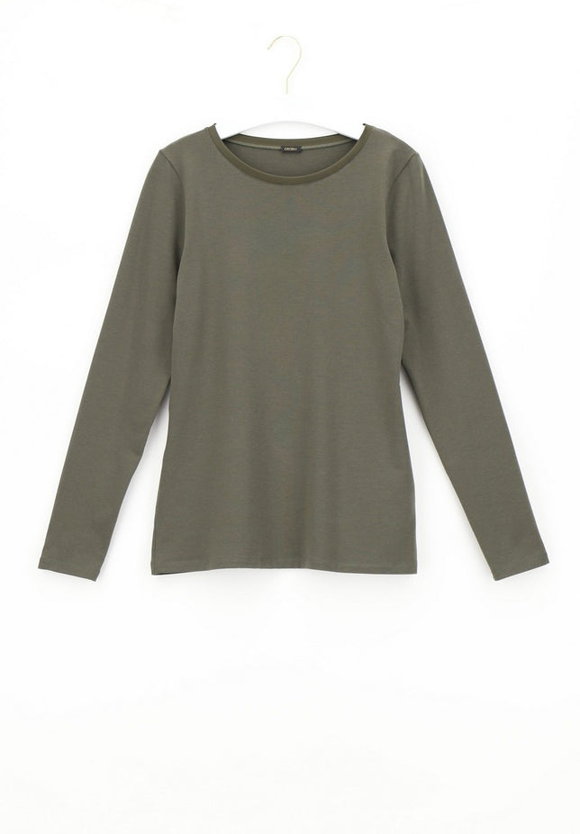 PerfectLineCotton-T-ShirtLongVOBT01676_Military6840_3