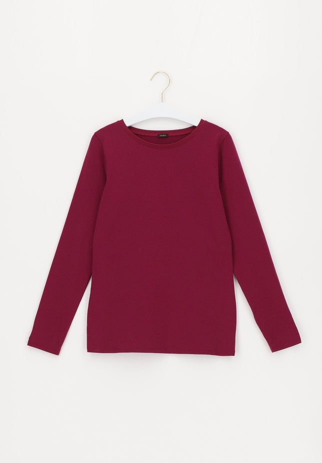 PerfectLineCotton-T-ShirtLongVOBT01676_Sangria4822_2
