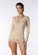 Perfect Line Cotton - T-Shirt V-Nec VOBT68171
