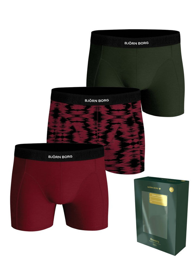 PremiumCottonStretchBoxer3P10002632_MP001Groen_Print_Rood_1