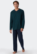 PyjamaLongVNeck179101_Dunkelgrun_4