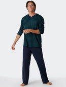 PyjamaLongVNeck179101_Dunkelgrun_4