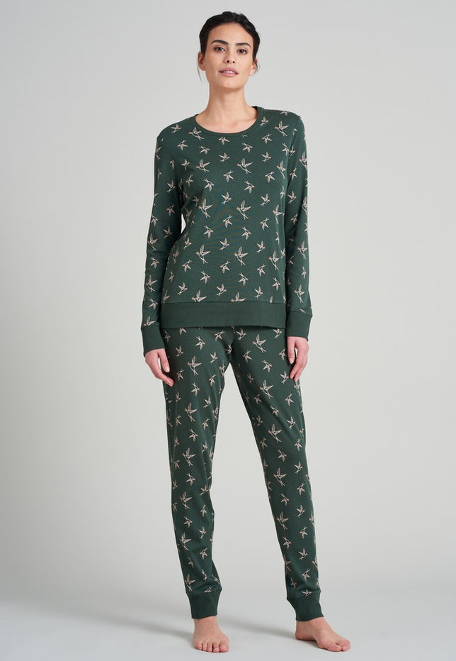 Pyjamalang175557_Donkergroen_4