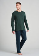 Pyjamalang175639_Donkergroen_6