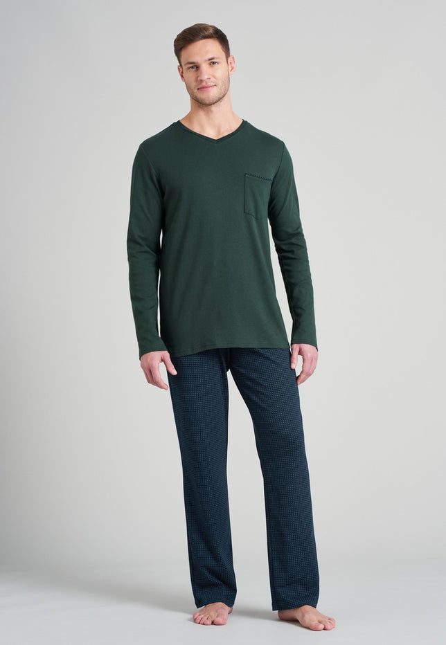 Pyjamalang175639_Donkergroen_6