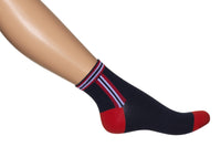 Bonnie Doon Dames Sneakersokken Side Stripe Quarter BN941127 - Jambelles