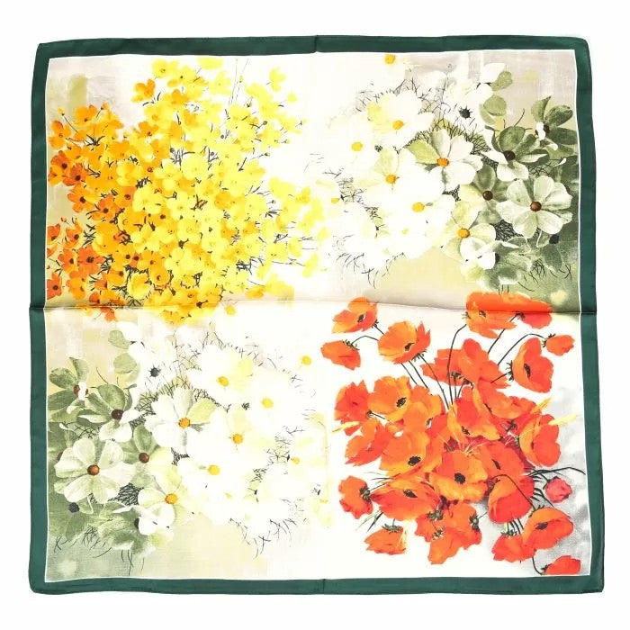 Sjaal vierkant met luxe bloemenprint SH69377