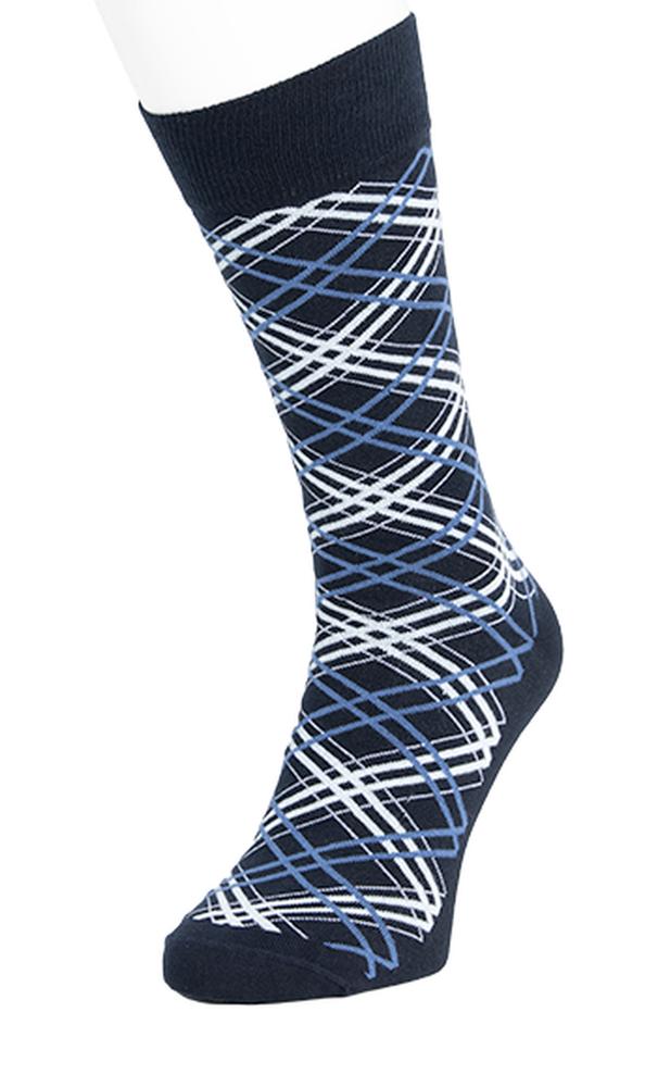 TartanSockBP242105_DarkBlueDarkBlue_1