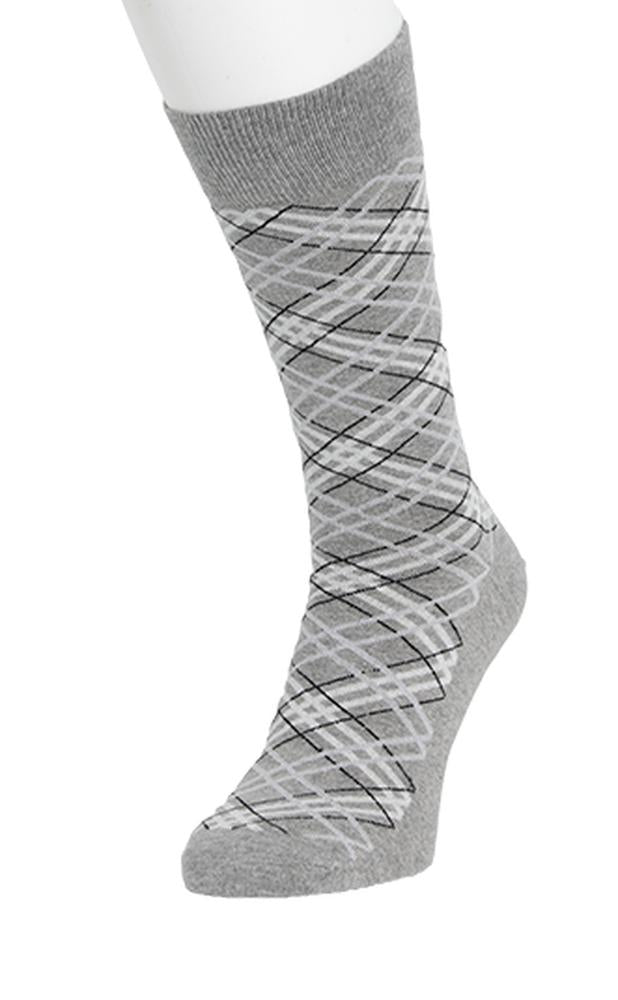 TartanSockBP242105_GreyMelangGreyMelange_1