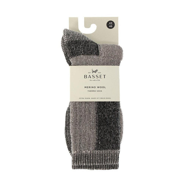 Basset Dames &amp; Heren Sokken Basset Unisex Socks Merino Thermo 31550 - Jambelles