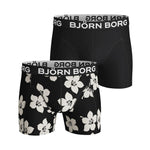 Bjorn Borg Heren Boxer Shorts Sammy BB Graphic Floral 2P 2111-1067 - Jambelles