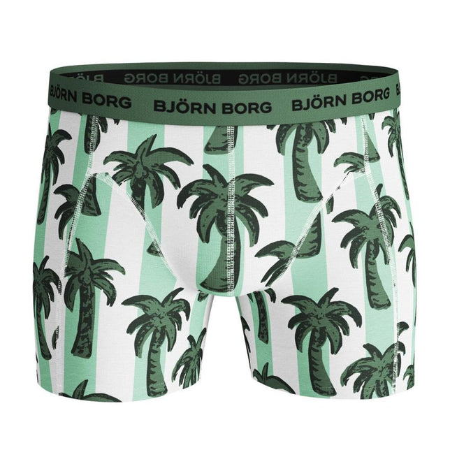 Bjorn Borg Heren Boxer Shorts Sammy BB Palmstripe 3P 2111-1157 - Jambelles