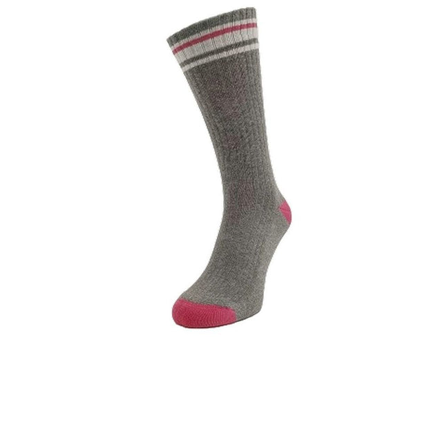 Bonnie Doon Dames &amp; Heren Sport Sokken Cotton Sock Unisex Type 2 Dark Sand Mele Bs231202 - Jambelles