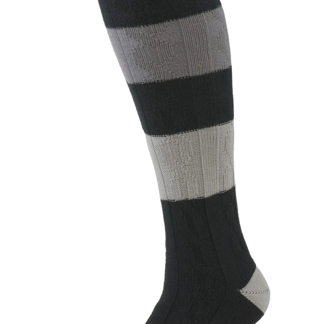 Cable Block stripe knee high 261501