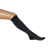 Bonnie Doon Dames Kniekousen Chevron Knee-High BN751558 - Jambelles