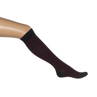 Bonnie Doon Dames Kniekousen Chevron Knee-High BN751558 - Jambelles