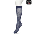 Bonnie Doon Dames Kniekousen Fancy Flower Knee-High BP221803 - Jambelles