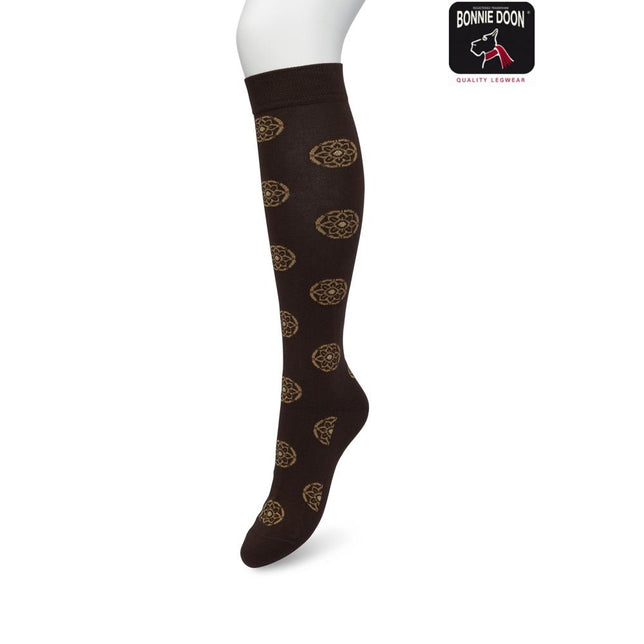 Bonnie Doon Dames Kniekousen Mini Mandala Knee-High BP221702 - Jambelles