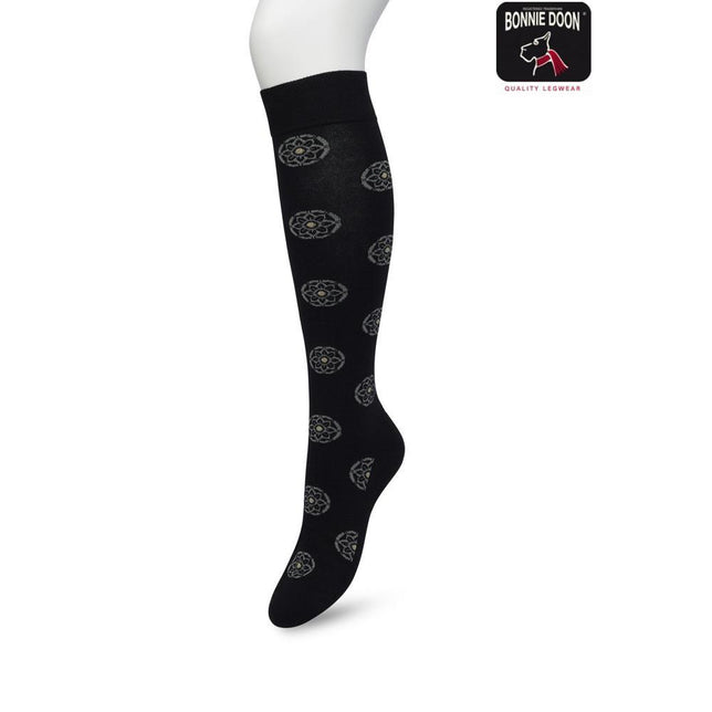 Bonnie Doon Dames Kniekousen Mini Mandala Knee-High BP221702 - Jambelles