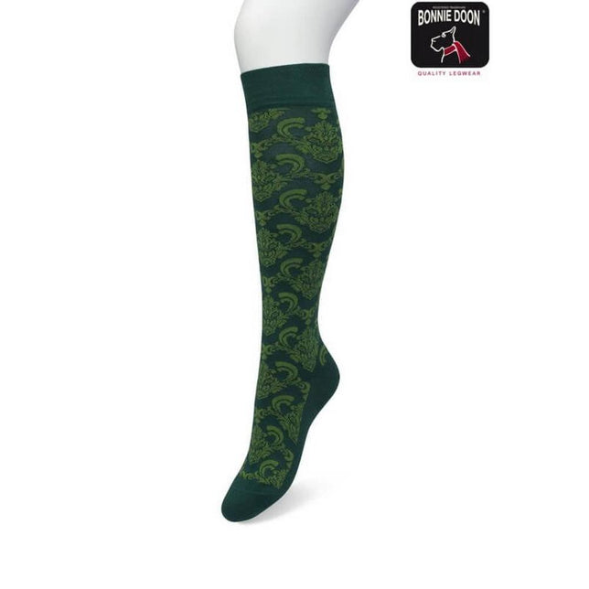Bonnie Doon Dames Kniekousen Ornament Knee High BP221701 - Jambelles