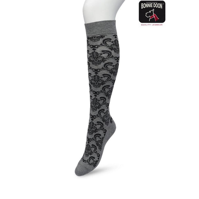 Bonnie Doon Dames Kniekousen Ornament Knee High BP221701 - Jambelles