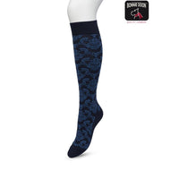 Bonnie Doon Dames Kniekousen Ornament Knee High BP221701 - Jambelles