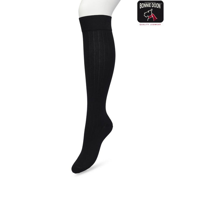 Bonnie Doon Dames Kniekousen Rib Knee High BP221414 - Jambelles
