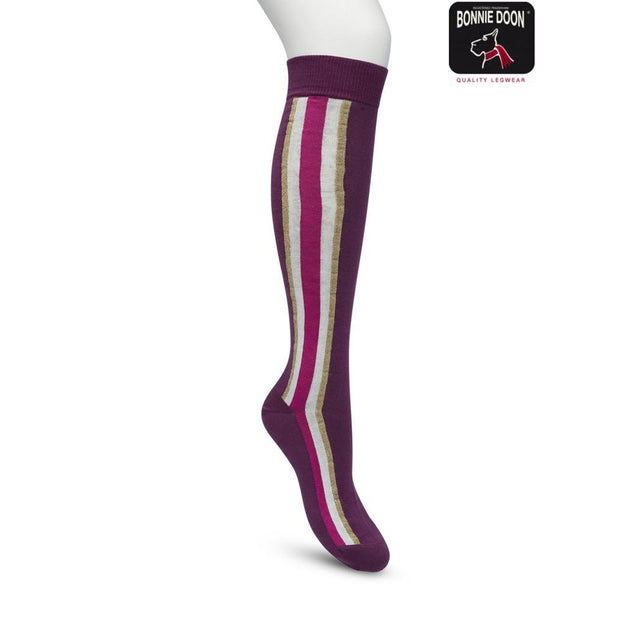 Bonnie Doon Dames Kniekousen Sporty Stripe Knee Sock BP221704 - Jambelles