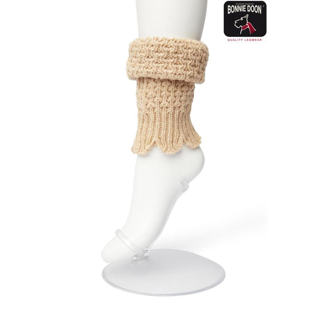 Bonnie Doon Dames Legwarners Honeycomb Boot Top BN351789 - Jambelles